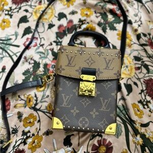 Reverse Monogram Camera Box handbag